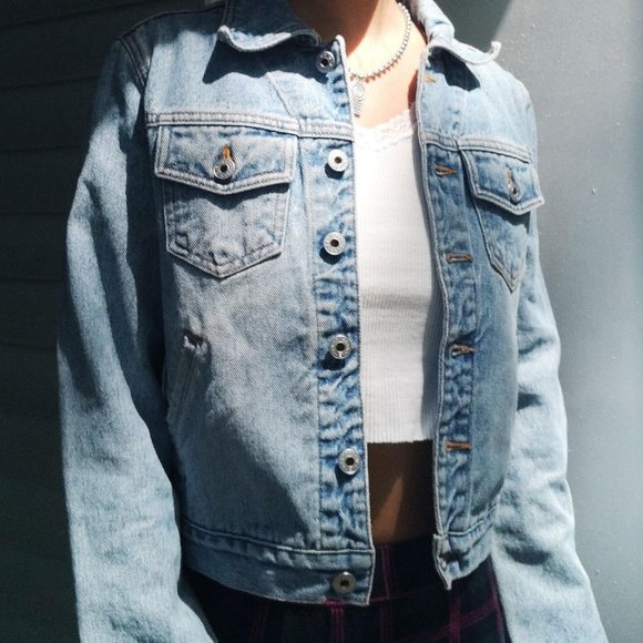 Express Jackets & Coats Vintage 9s Express Denim Jacket Poshmark